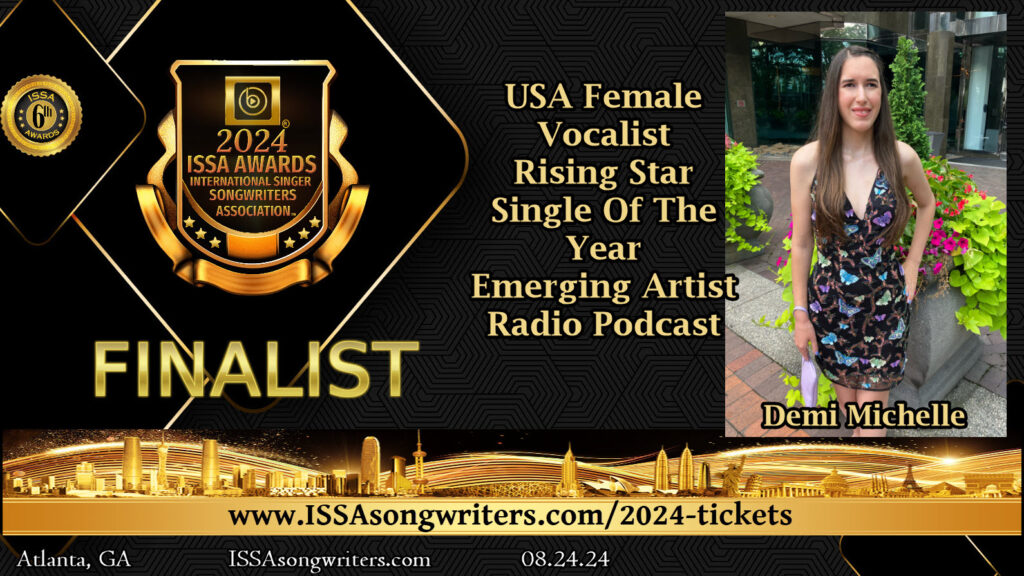 Demi Michelle’s Official 2024 ISSA Awards Finalist Graphic