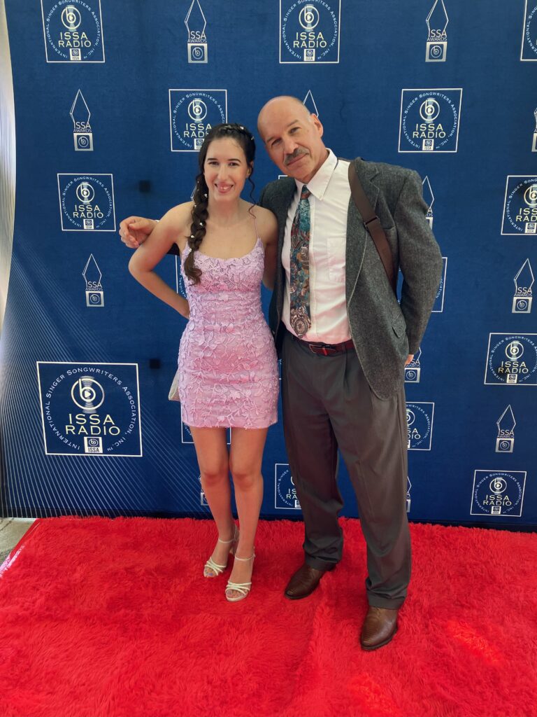 Demi Michelle and her Uncle Marc on the red carpet