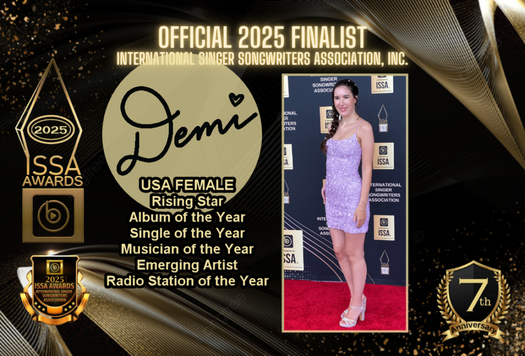 Demi Michelle’s 2025 ISSA Awards Finalist Graphic