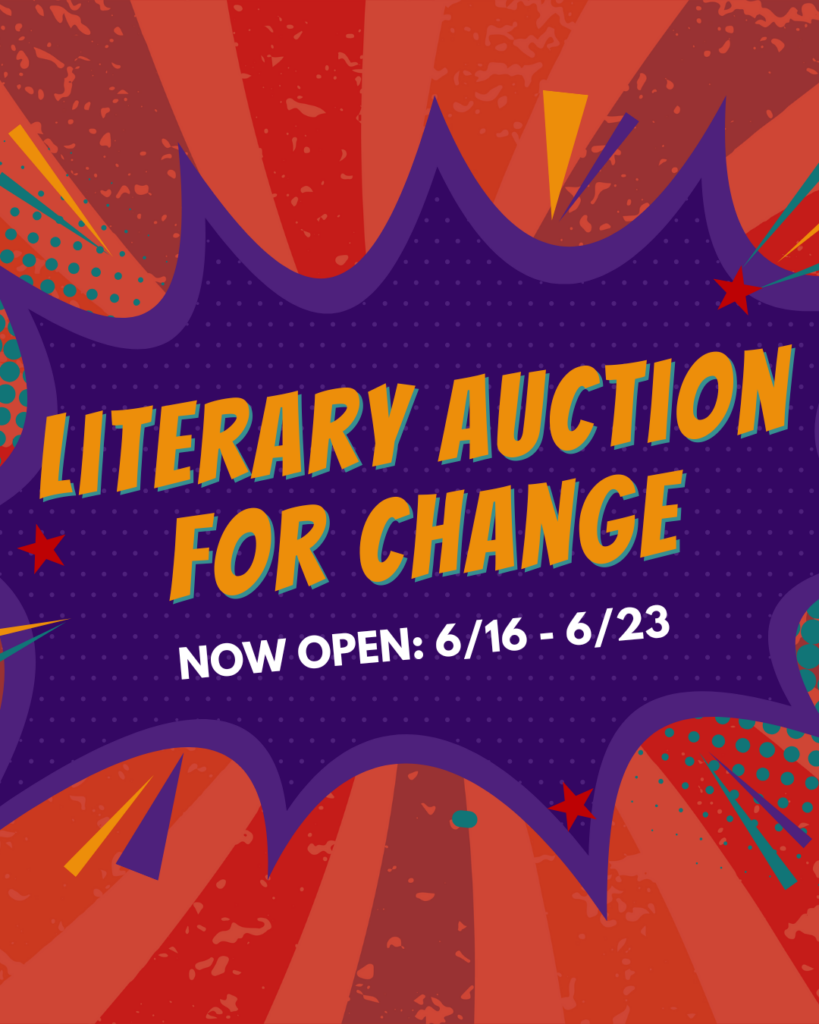 Literary Auction for Change 2025 Graphic